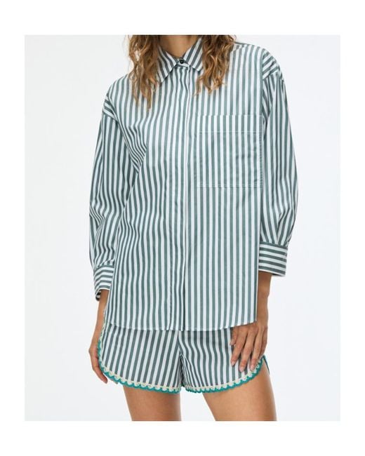 iBlues Blue Oversized Shirt