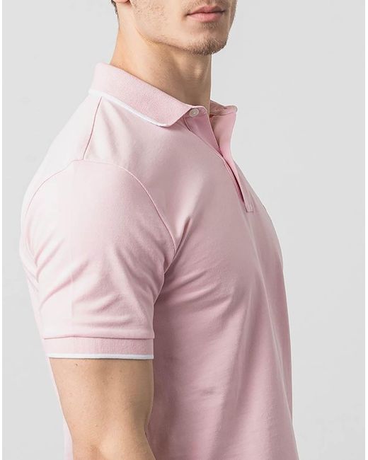 Boss Pink Logo Polo Shirt for men