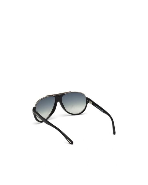 Tom Ford White Eyewear Pilot Frame Sunglasses for men