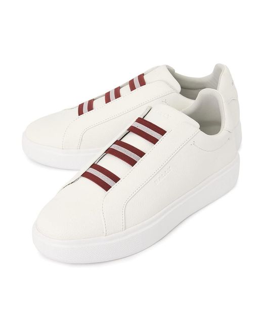 Bally White Round-Toe Sneakers for men