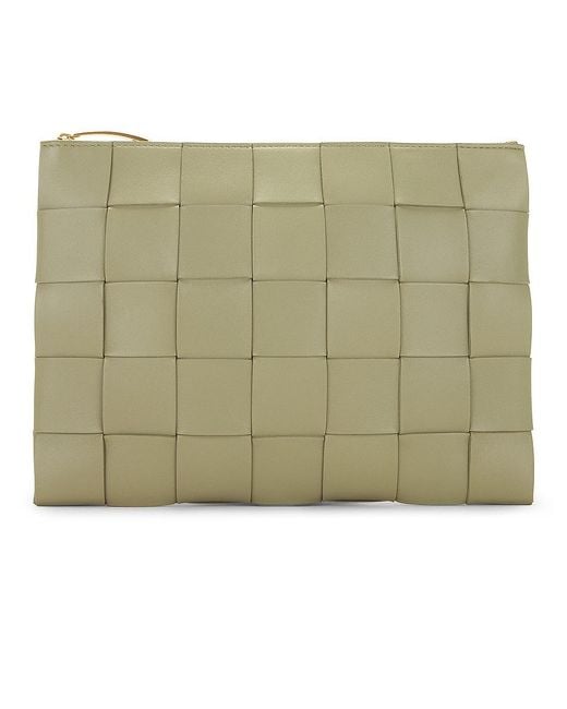 Bottega Veneta Green Medium Intreccio Pouch