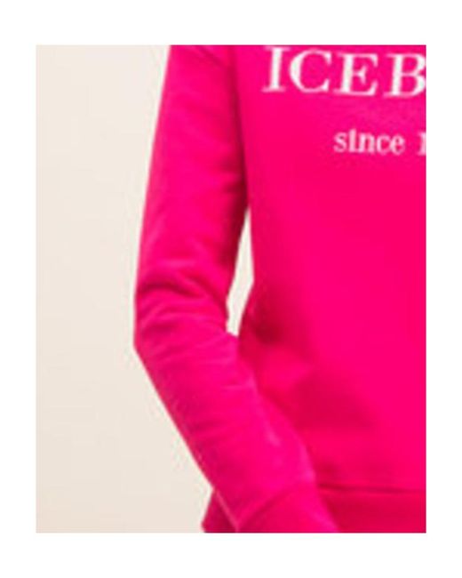 Iceberg Pink Round-Neck Pullover
