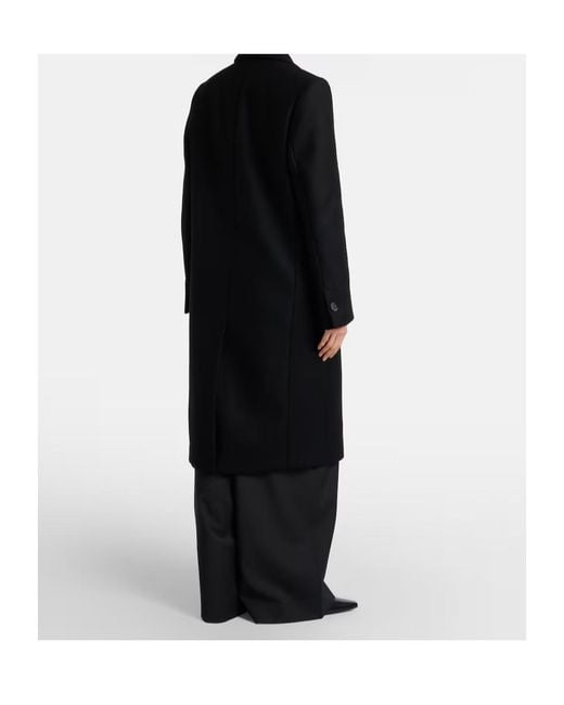 Totême  Black Wool-Blend Coat