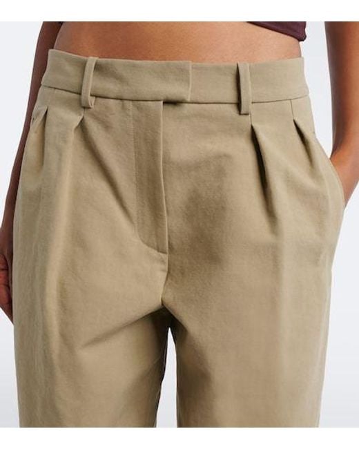 Magda Butrym Natural Cotton Wide-Leg Pants
