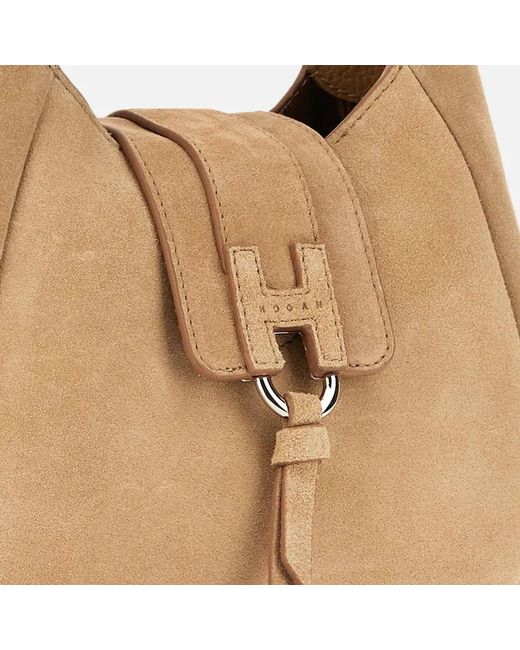 Hogan White Trend Mini Hobo Bag