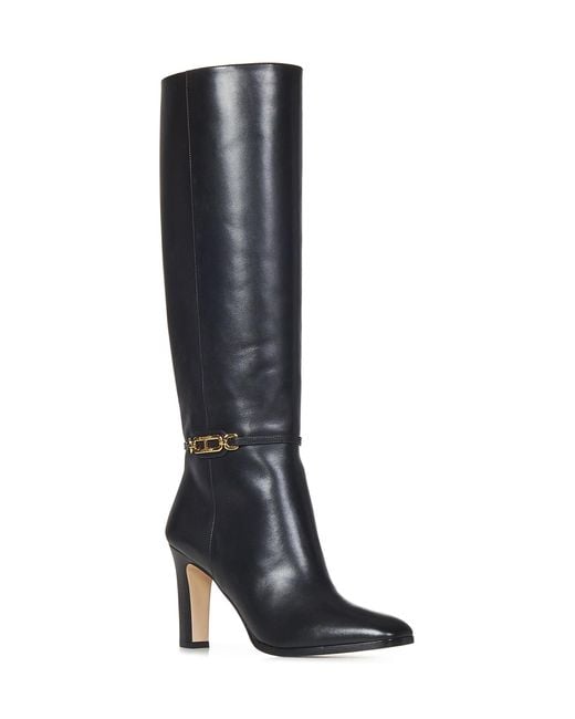 Tom Ford Black Whitney Square Toe Boots