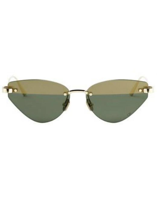 Dior White Geometric Sunglasses