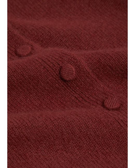 Reformation Red Clara Cashmere Cardigan
