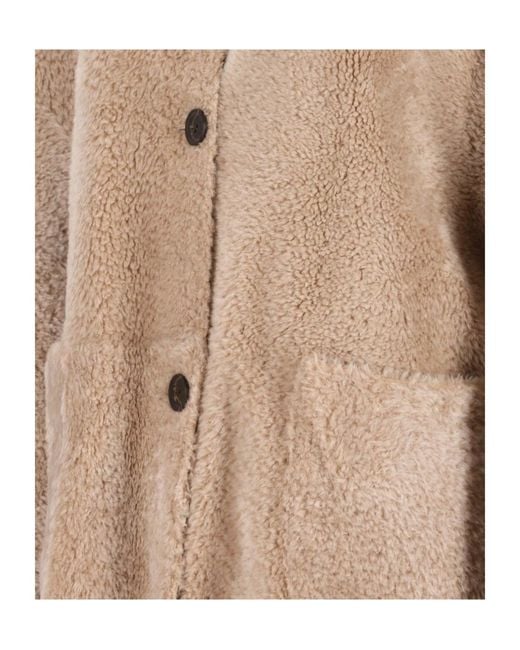 Arma Natural Single-Breasted Fur Coat