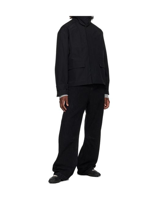 Entire studios Blue Trench Jacket for men