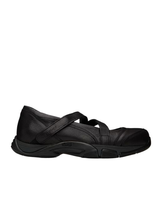 Our Legacy Black Sweetheart Cross-Strap Ballet Flats for men