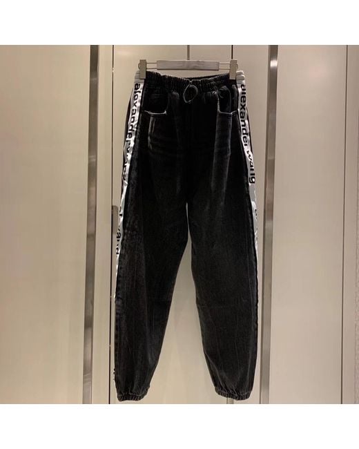 Alexander Wang Black Casual Denim Trousers