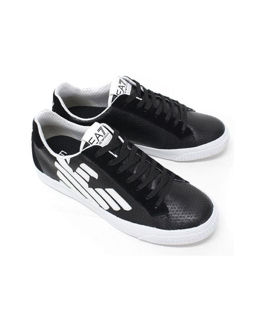EA7 Black Logo Details Casual Sports Shoes