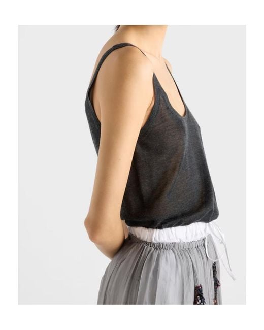 Prada Black Knitted Tank Top