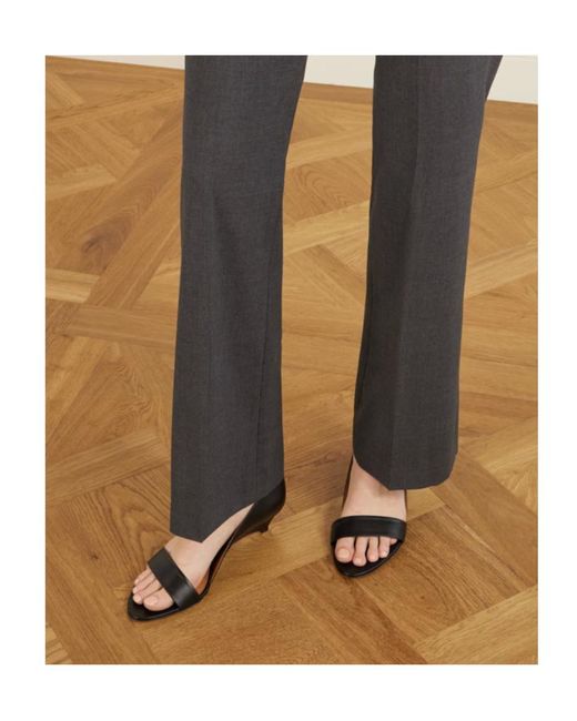 Jil Sander Black Wedge Sandals