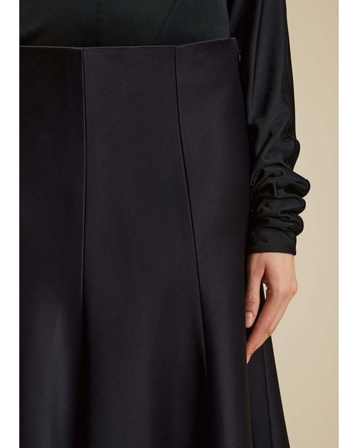 Khaite Black Lennox Skirt