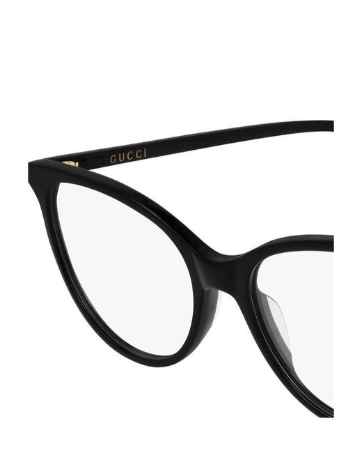Gucci White Eyewear Cat-Eye Frame Glasses