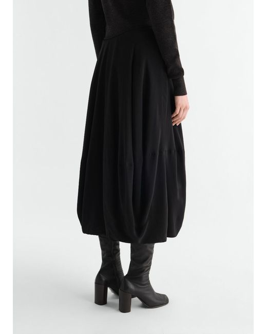 Lemaire Black Balloon Skirt