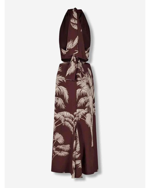 Johanna Ortiz Purple Sleeveless Dress