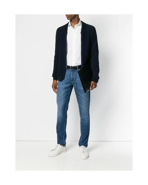 Brunello Cucinelli Blue Skinny Jeans for men