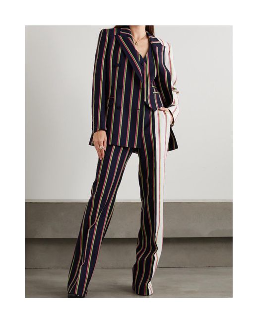 Gabriela Hearst Black Double-Breasted Suit Jacket