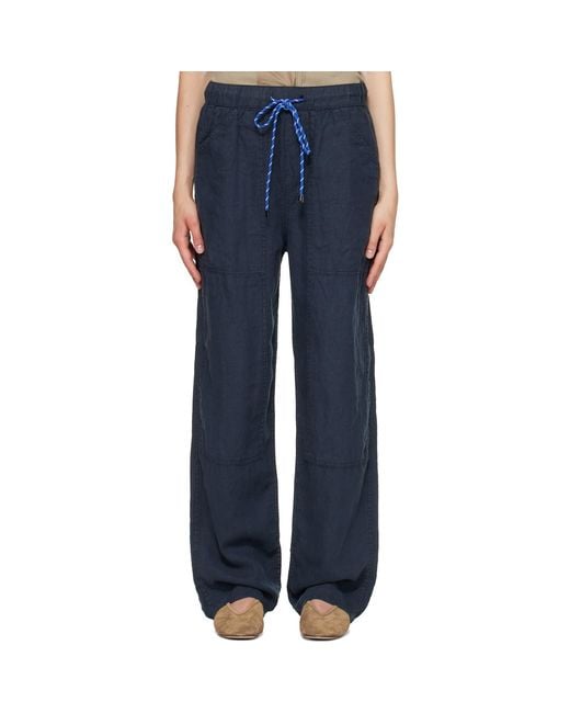Rag & Bone Blue Elastic Waist Casual Pants