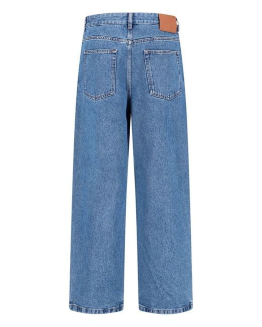 Loewe Blue Belt-Tethered Jeans for men