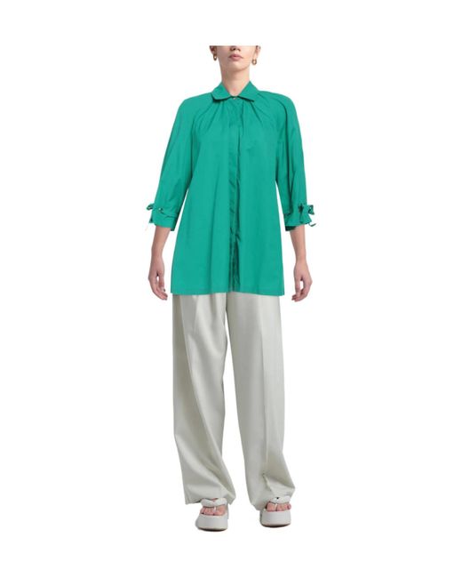 Max Mara Blue Simple Shirt