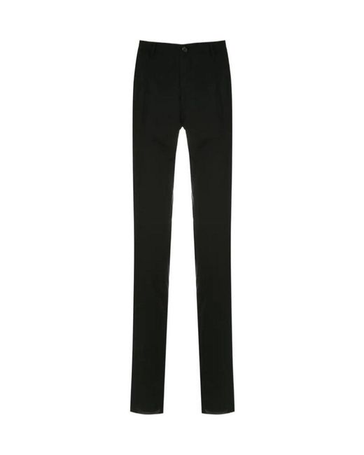 Dolce & Gabbana Black Slim Fit Tailored Trousers for men