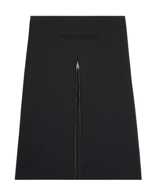 Courreges Black Courrèges Zip Detailed Skirt