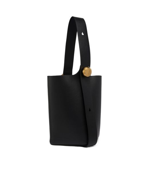 Loewe Black Pebble Bucket Shoulder Bag