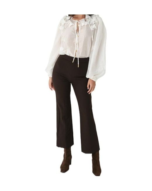 Jonathan Simkhai Brown Bootcut Trousers