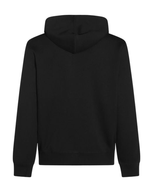 Brunello Cucinelli Black Zip-Up Drawstring Hoodie for men