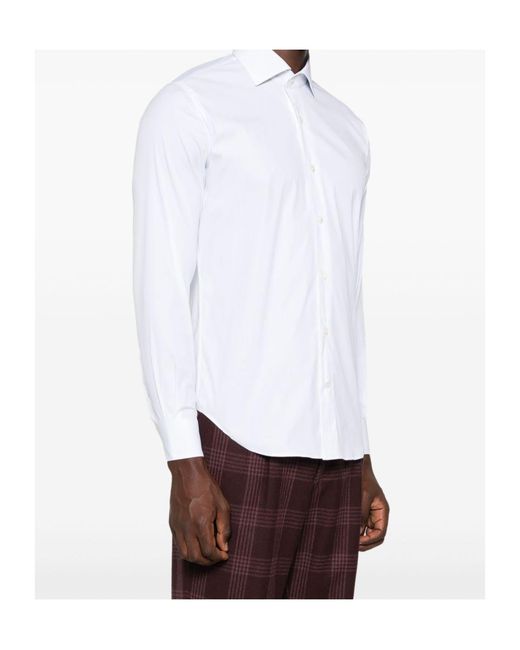 Eleventy White Poplin Shirt for men