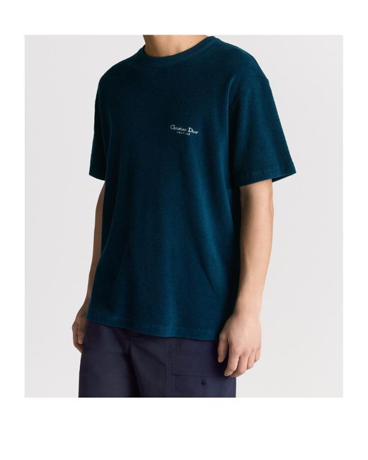 Dior Christian Couture T-Shirt, Relaxed Fit in Blue for Men | Lyst
