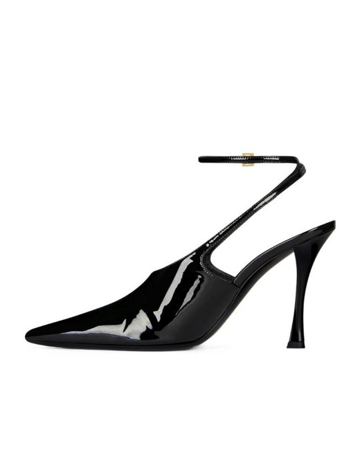 Givenchy Black Slingback Pointed-Toe Pumps