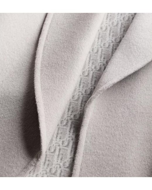 Dior Gray Long-Sleeved Coat