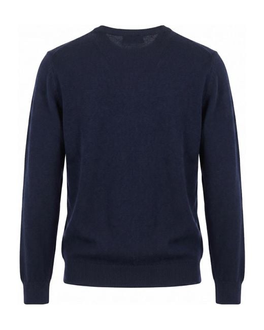Drumohr Blue Long-Sleeved Sweater for men