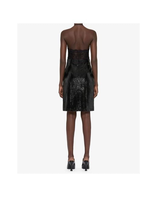 Givenchy Black Chandelier Lace V-Neck Bodysuit
