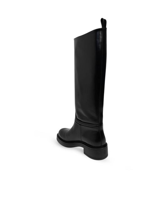 Stuart Weitzman Black Celia Low-Heeled Boots