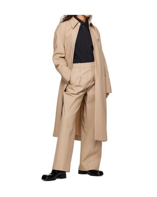 Wooyoungmi Natural Logo Detail Track Pants