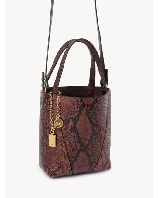 Chloé Brown Chloé Small Spin Tote Bag