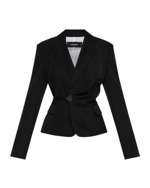 DSquared² Black Long-Sleeved Casual Jacket