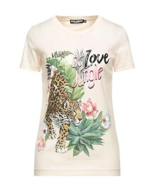 Dolce & Gabbana White Printed T-Shirt
