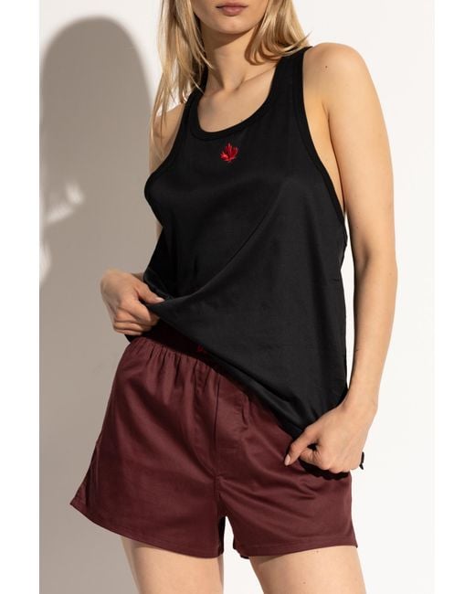 DSquared² Black Sleeveless Tops