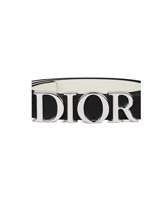 Dior White Reversible D-Dream Belt