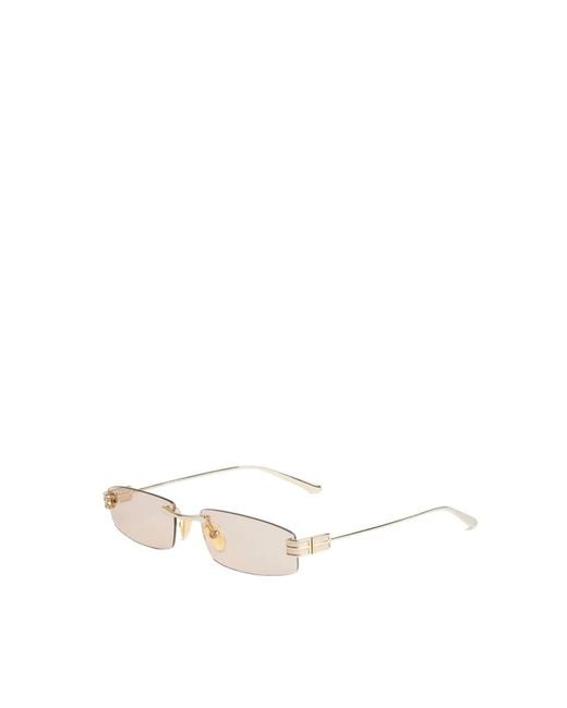 Balenciaga White Gossip S Rectangular Sunglasses for men