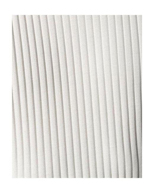Versace White Pleated T-Shirt for men