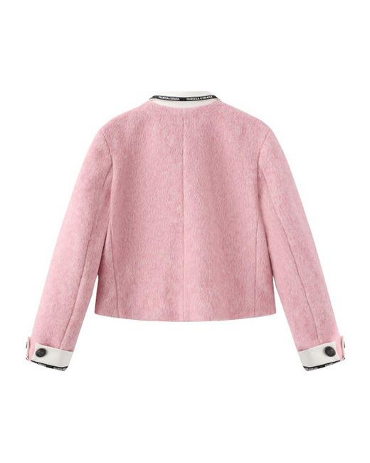 Marissa Chiara Pink Logo Webbing Jacket