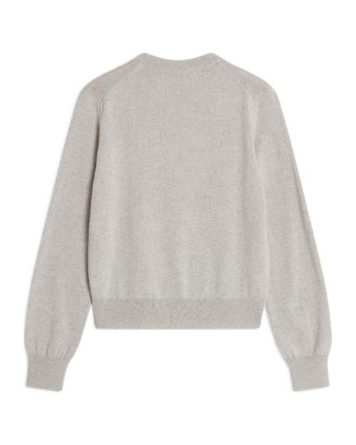 Maison Kitsuné Gray Maison Kitsuné Baby Fox Regular Jumper